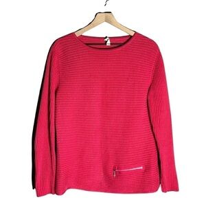 Skovhaus Red Organic Cotton Ribbed Sweater - Size L